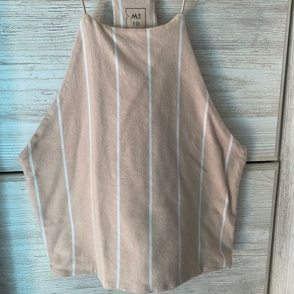 Cream & white Crop top